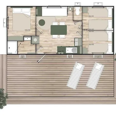 مكان تخييم 3 Etoiles - Piscine - Ccafeff